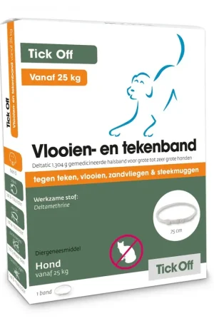 Tick Off Teken En Vlooienband Grote Hond Vanaf 25kg Express Levering